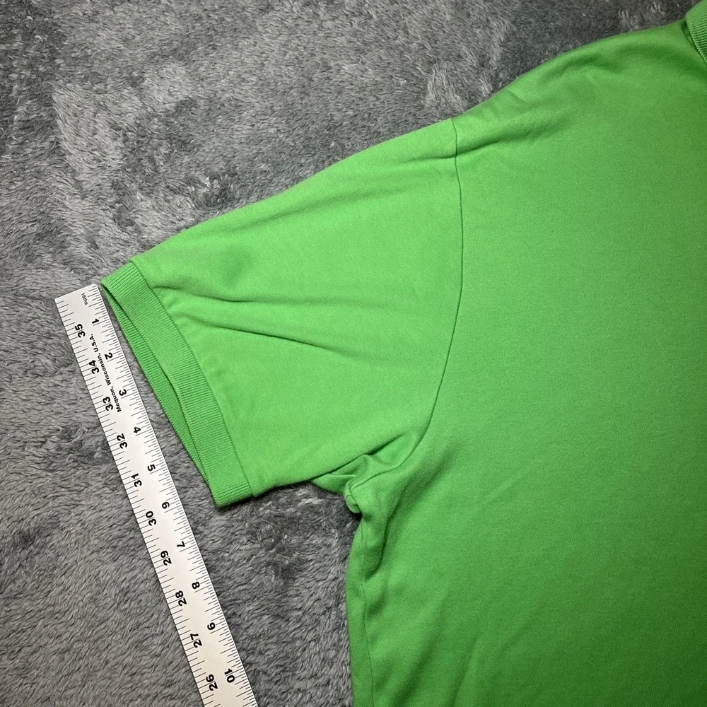 VTG Polo By Ralph Lauren Men's Short Sleeve Green Polo Shirt Yellow Pony SZ XL